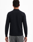No Excess Half Zip Knit Sweater | Black