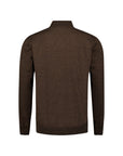 No Excess Half Zip Melange Knit Sweater | Taupe