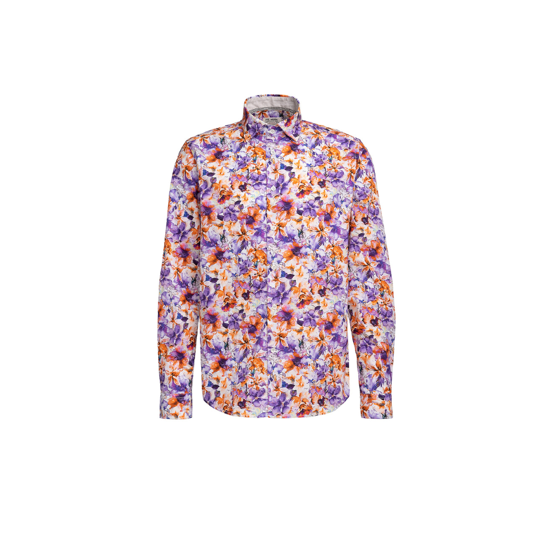 Fil Noir Vibrant Floral Shirt | Orange/Purple