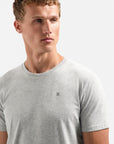No Excess Crew Neck Solid Tee | Grey Melange