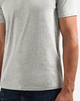 No Excess Crew Neck Solid Tee | Grey Melange