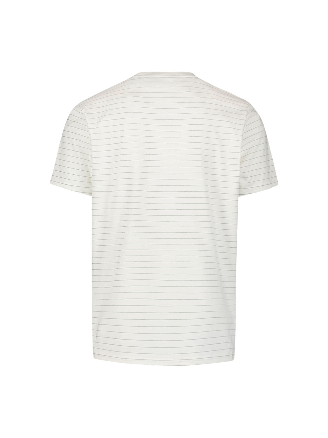 No Excess Yarn Dyed Pin Stripe Tee | Off White