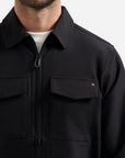 No Excess Sedoc Zip Overshirt | Black