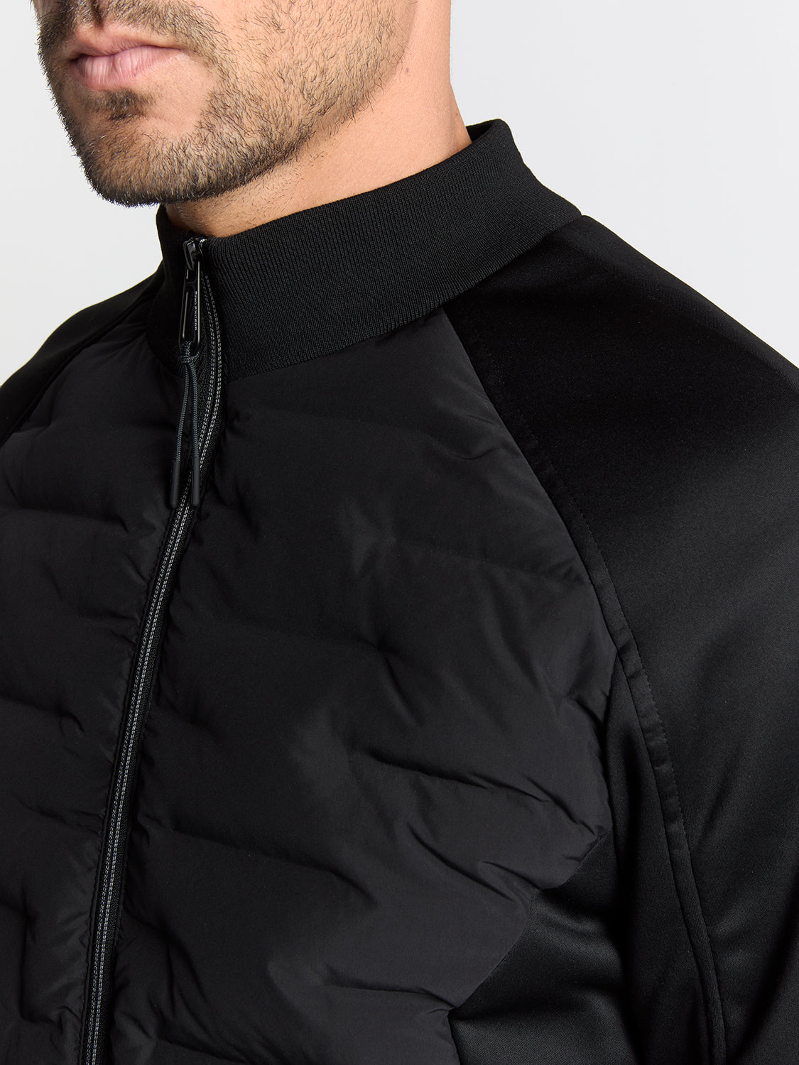 Jacket No Color No Excess Mixed Knit Jacket | Black – LIFE FOR MEN