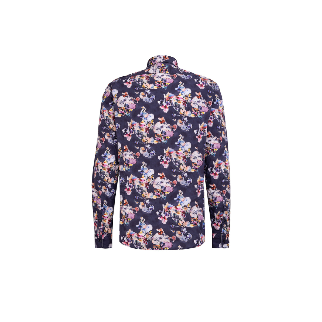 Fil Noir Bryt Watercolours Shirt | Indigo