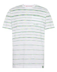 A Fish Named Fred Gone Fishing T-Shirt | Cactus/White Stripe