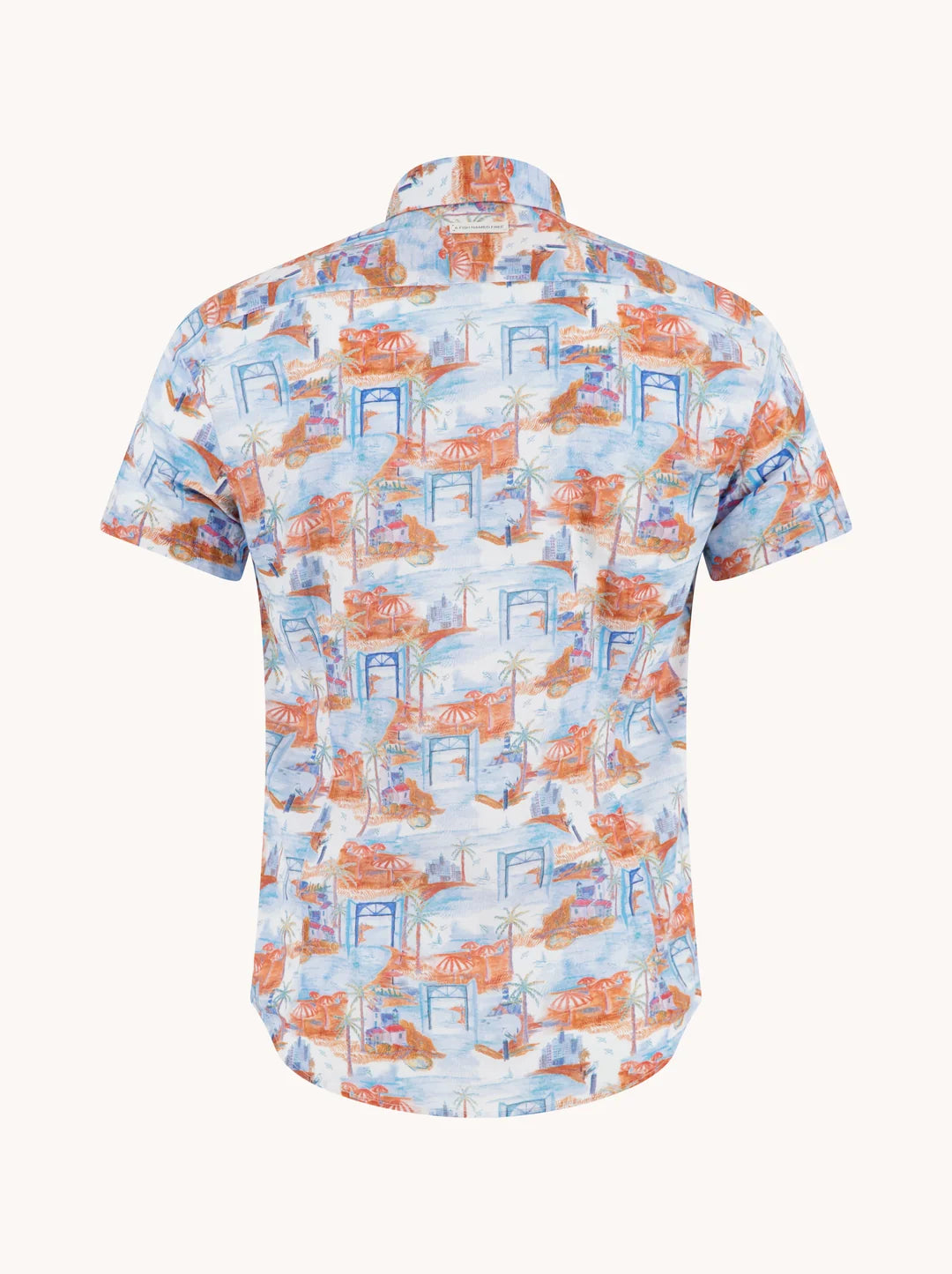 A Fish Named Fred Short Sleeve Shirt | Island in the Sun Orange