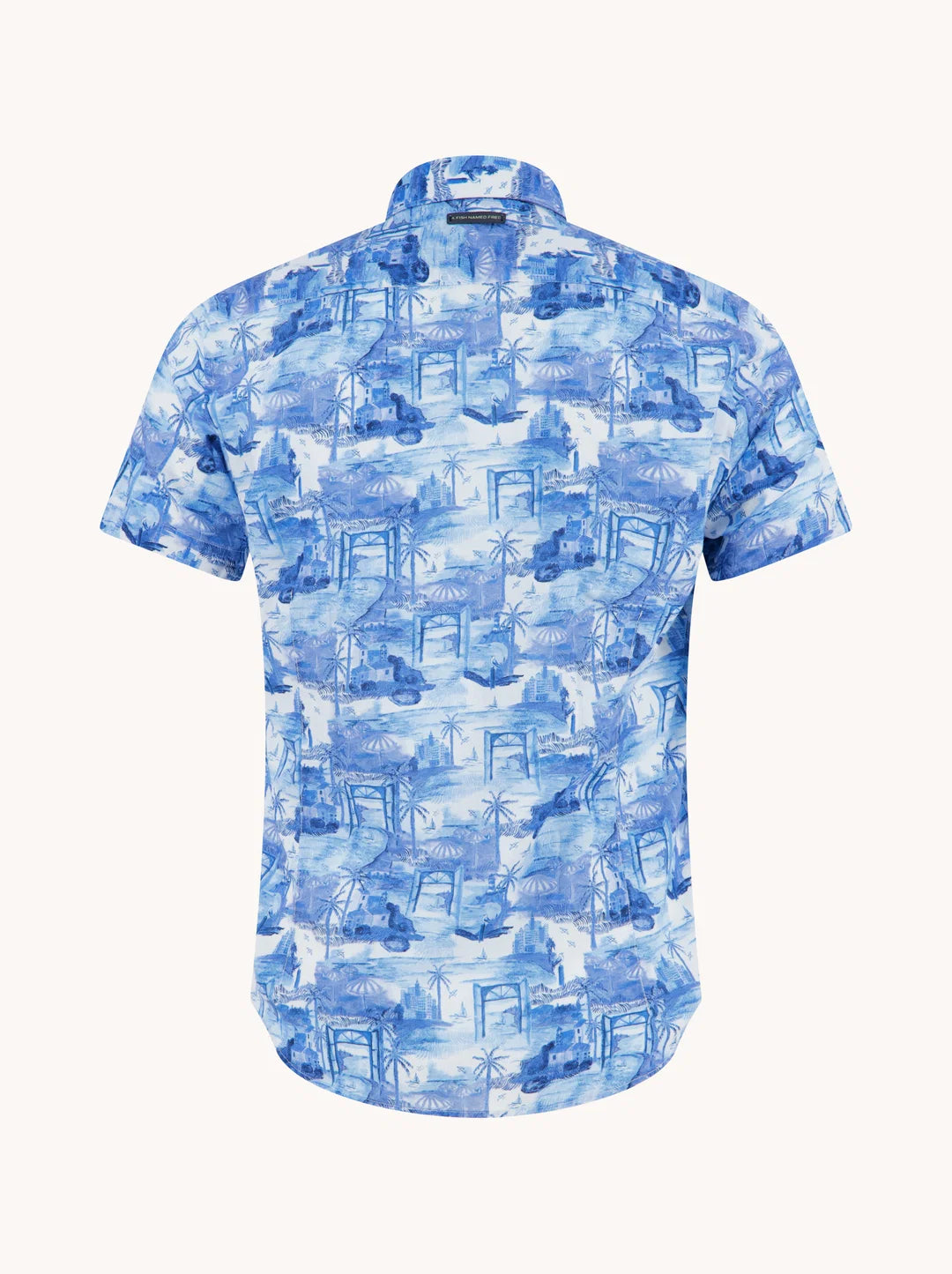 A Fish Named Fred Short Sleeve Shirt | Island in the Sun Blue