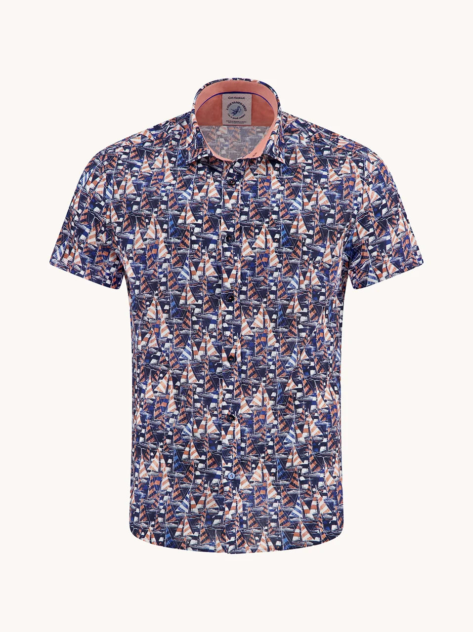 A Fish Named Fred Short Sleeve Shirt | Sail Away Navy