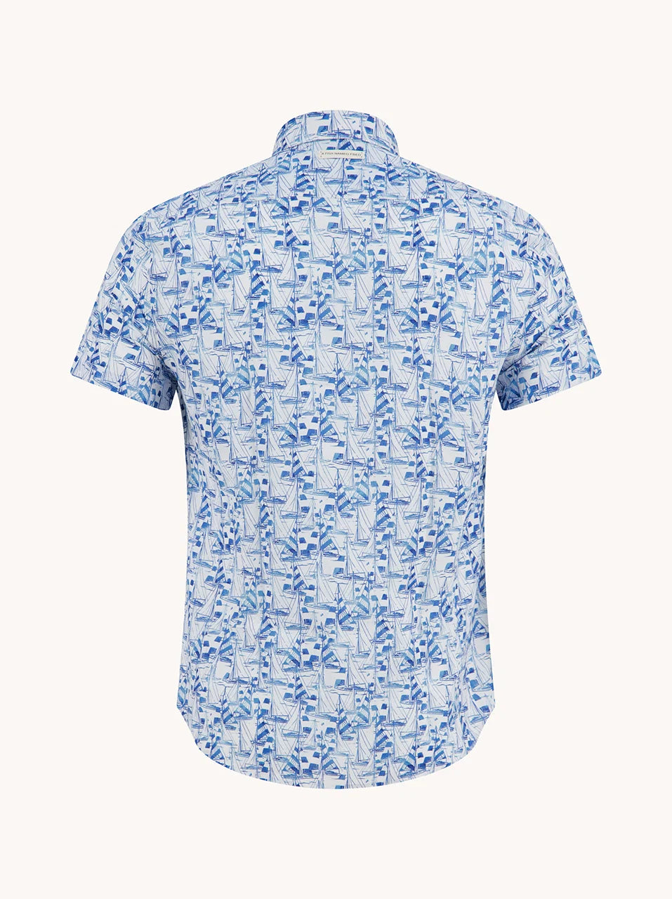 A Fish Named Fred Short Sleeve Shirt | Sail Away Blue