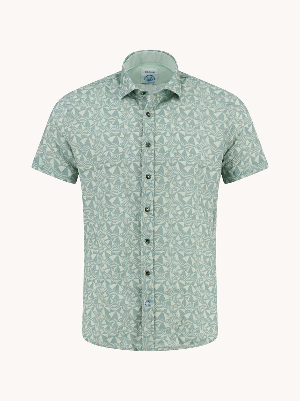 A Fish Named Fred Short Sleeve Shirt | Shadey Seagreen