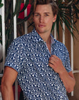 A Fish Named Fred Short Sleeve Shirt | Shadey Navy