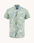 A Fish Named Fred Short Sleeve Shirt | Tropical Sketch/Sage