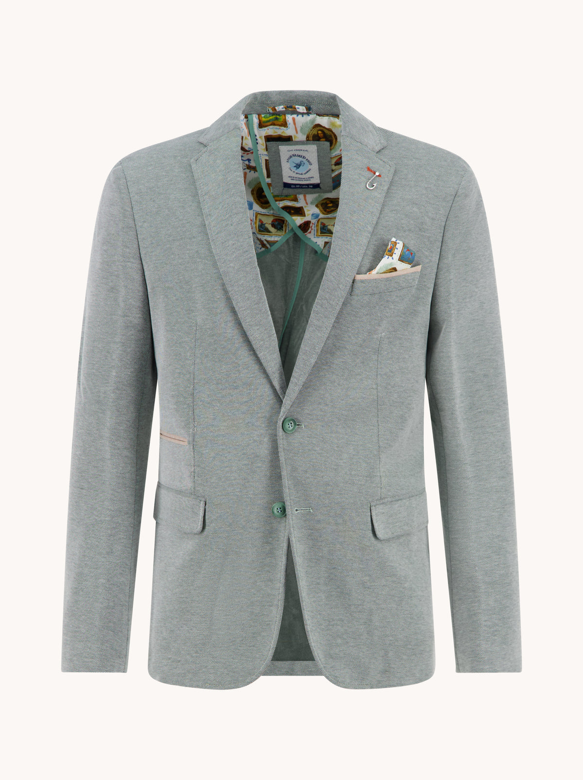 A Fish Named Fred Pique Blazer | Celadon Green 312
