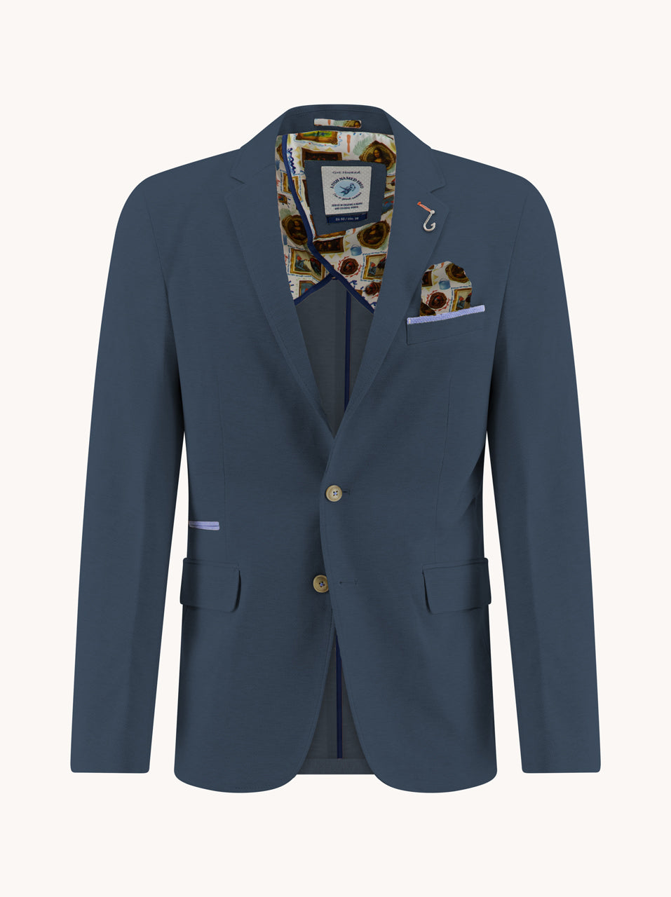 A Fish Named Fred Pique Blazer | Indigo Blue 604