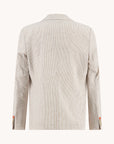 A Fish Named Fred Linen Blazer | Parchment Stripe