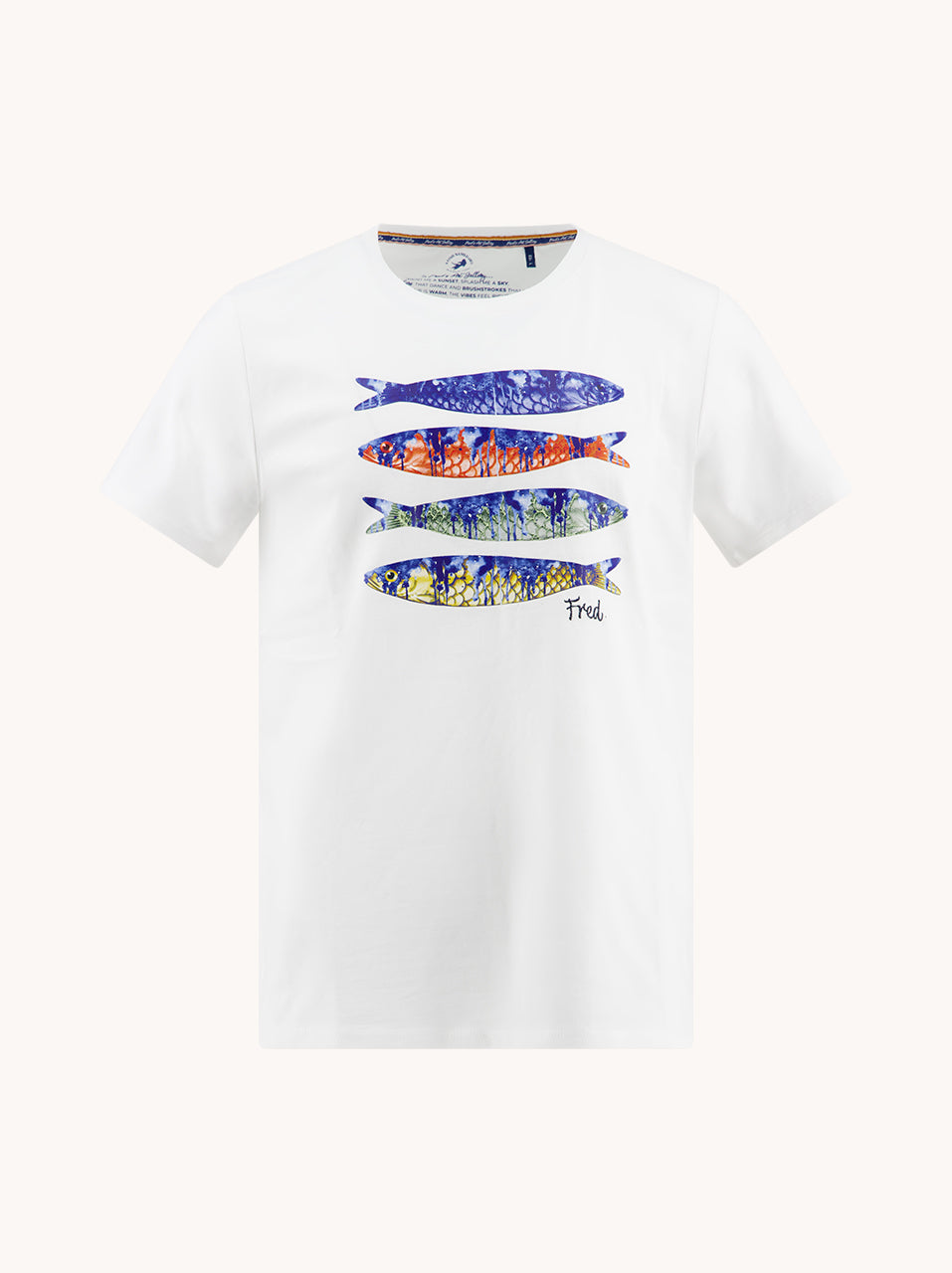 A Fish Named Fred Sardines T-Shirt | White