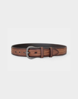 Robert Charles Leather Belt |  Tan Snake