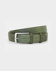 Robert Charles Leather Belt |  1504 Olive Snake Skin