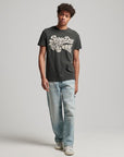 Superdry Stay Lucky Graphic T-Shirt | Washed Black
