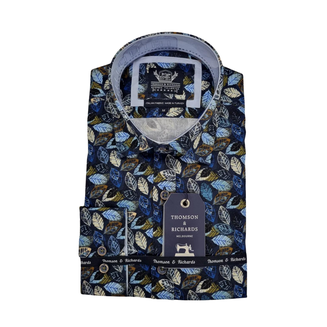 Thomson &amp; Richards Delle Shirt | Navy Blue