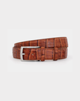 Robert Charles Leather Belt |  1502 Tan Crocodile