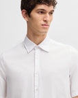 BOSS ORANGE Rash Short Sleeve Shirt | White