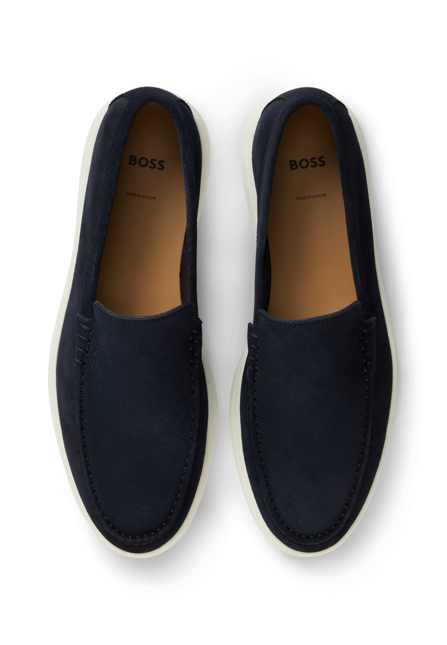 BOSS Sienne Suede Loafer | Navy