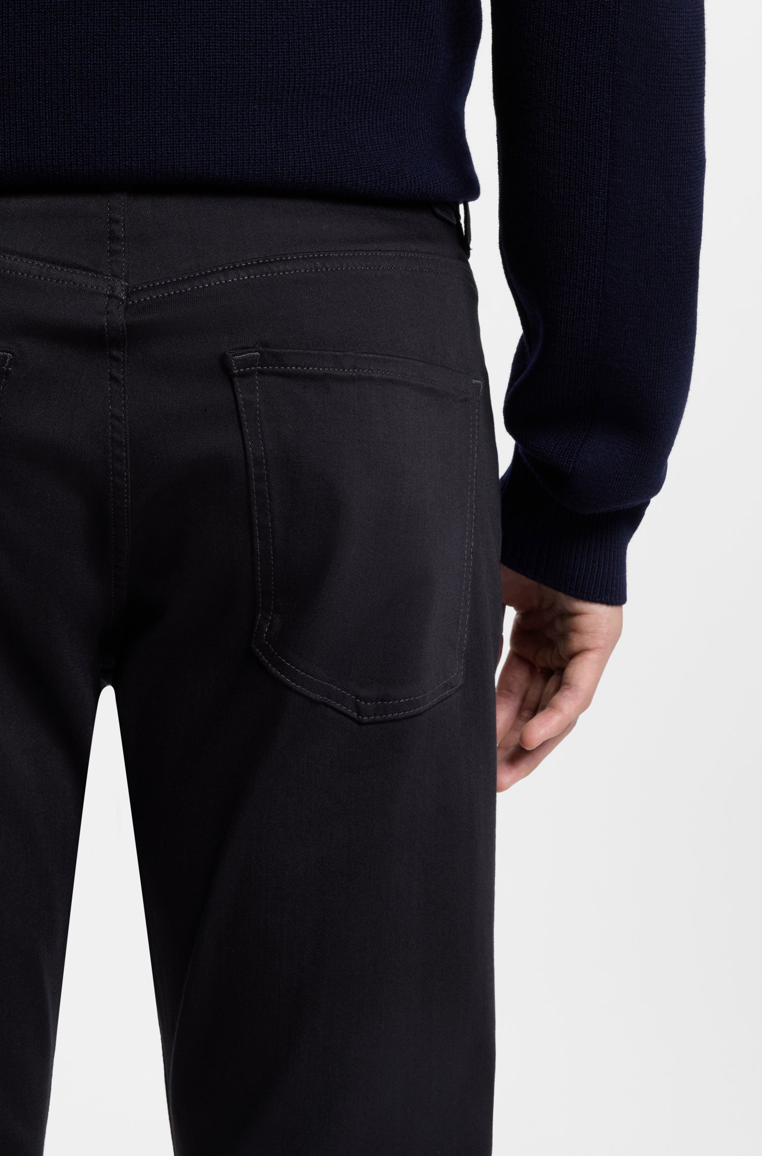 BOSS P-Delaware Slim Fit Pants | Navy 954