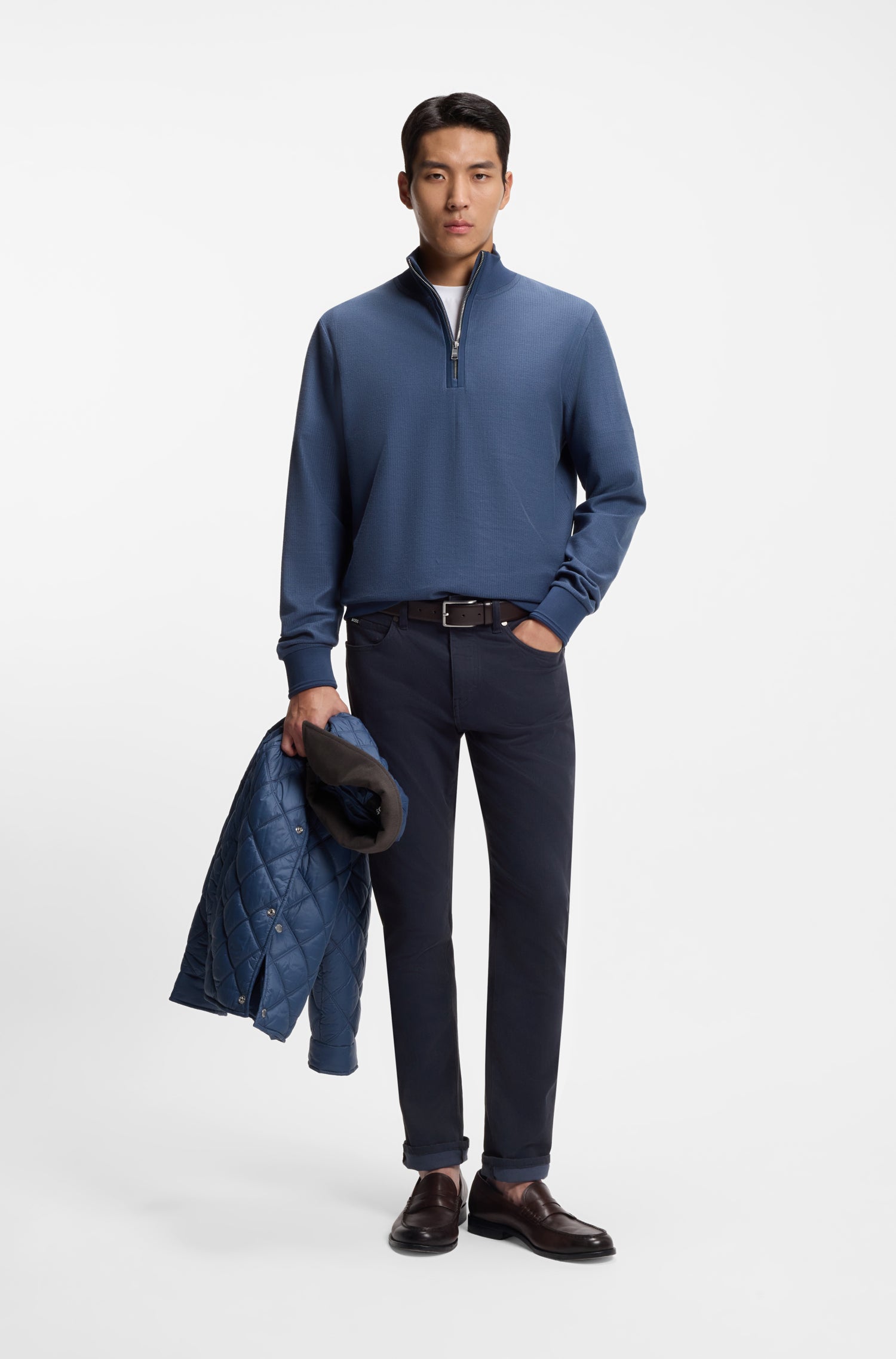 BOSS H-Delaware Slim Fit Jeans | Navy Blue 955