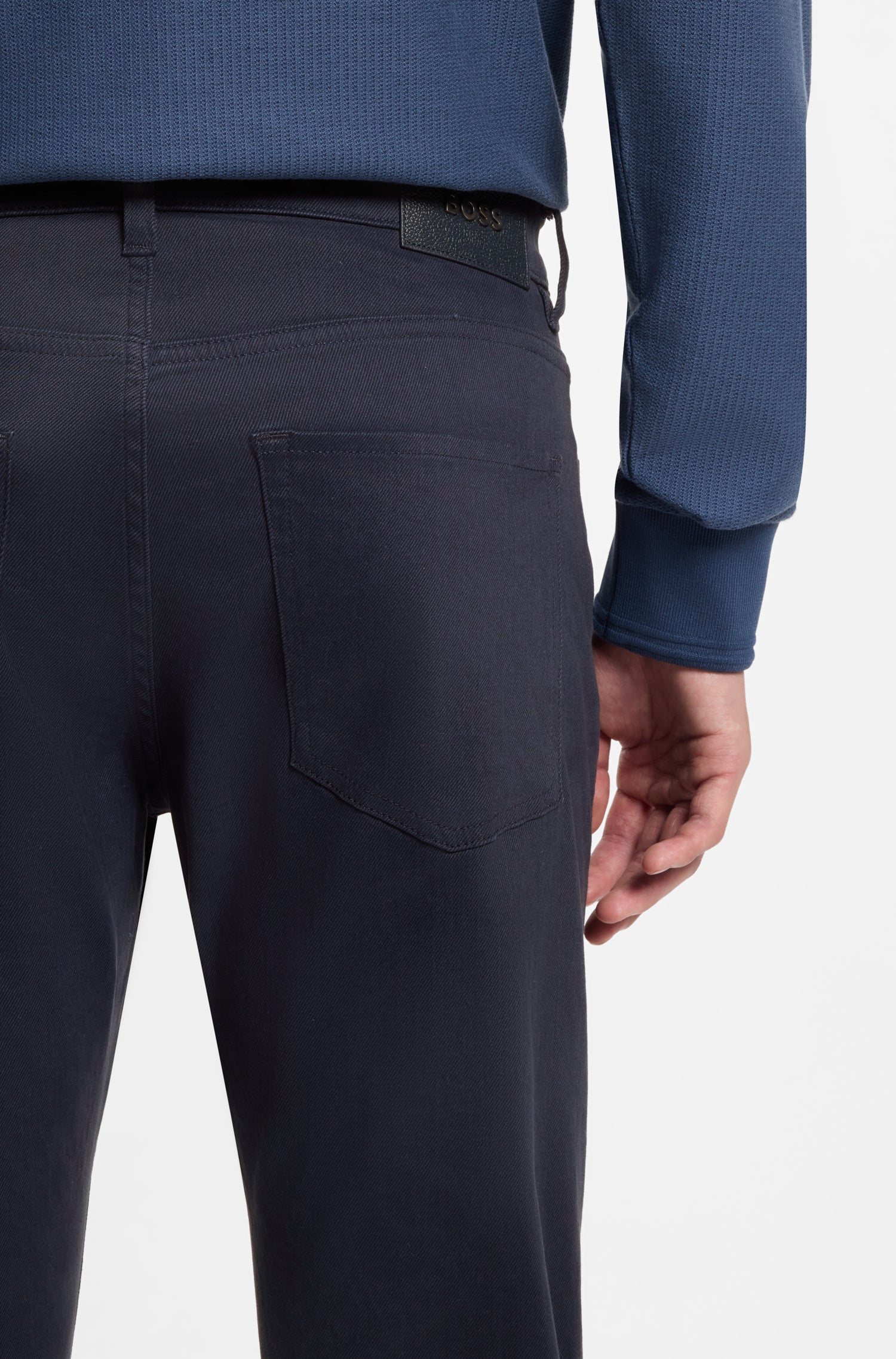 BOSS H-Delaware Slim Fit Jeans | Navy Blue 955