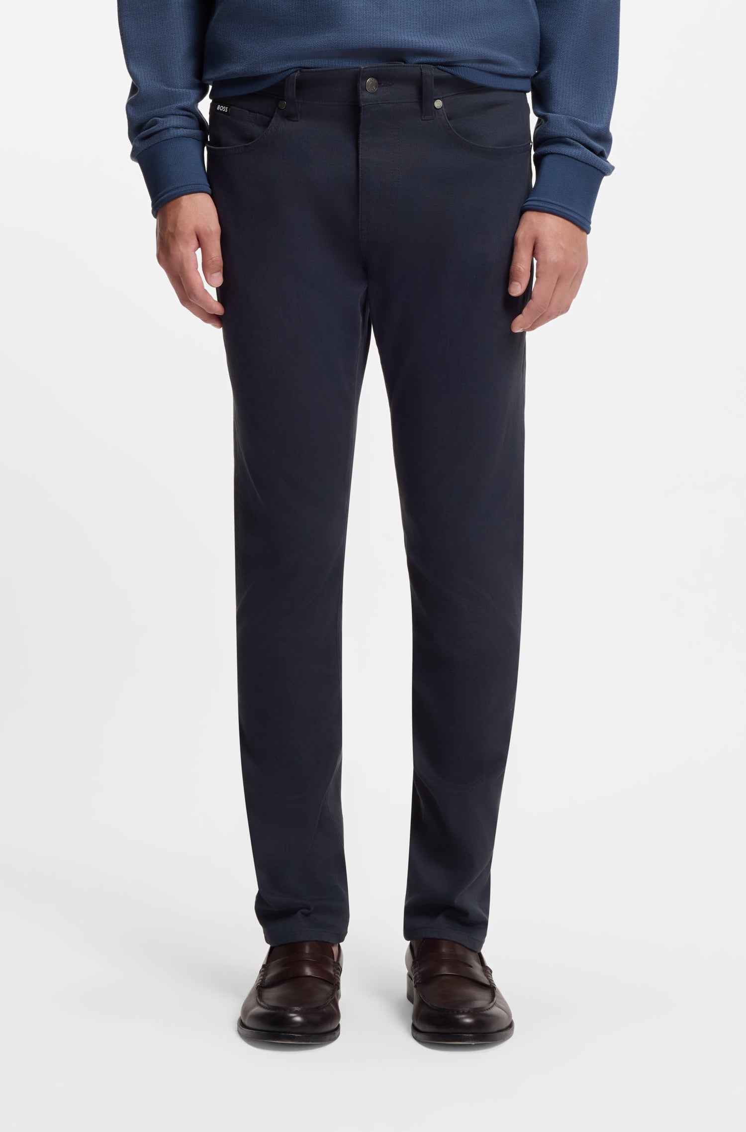 BOSS H-Delaware Slim Fit Jeans | Navy Blue 955