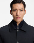 BOSS Carper Stretch Overshirt Jacket | Navy