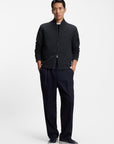 BOSS P-Hanry Zip Up Bomber Jacket | Navy