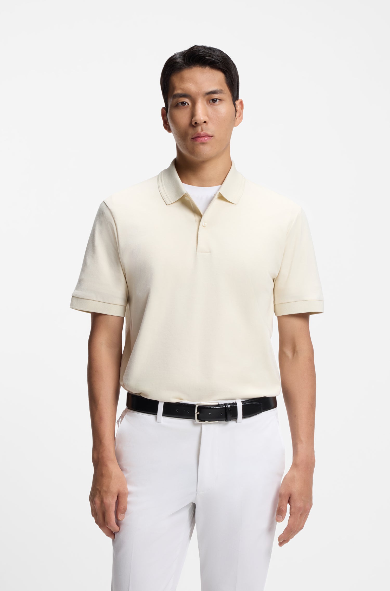 BOSS Parlay Polo | Open White