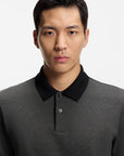 BOSS Parlay Textured Polo | Black