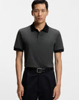 BOSS Parlay Textured Polo | Black