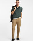 BOSS Parlay Textured Polo | Open Green