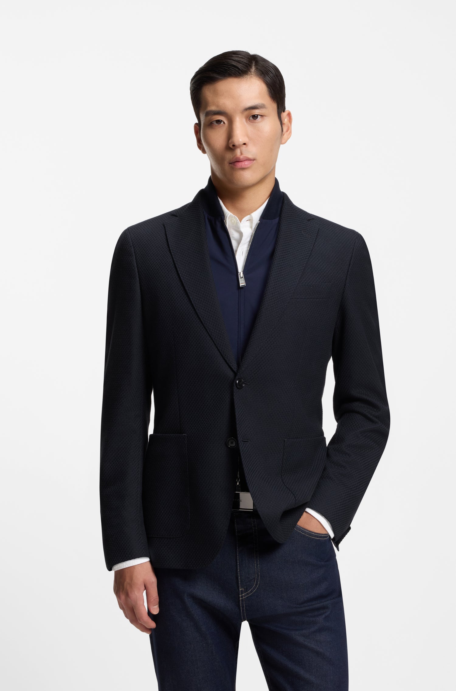 BOSS Hutson Bib Blazer | Dark Blue