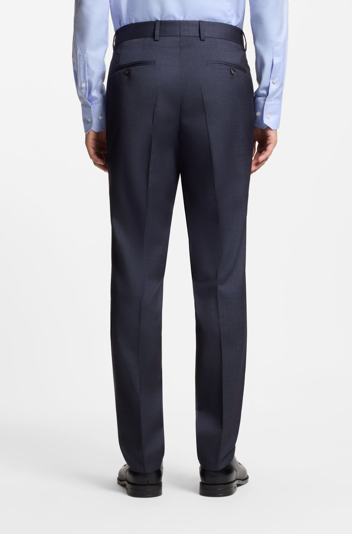 BOSS Jackson Wool/Silk Suit | Open Blue