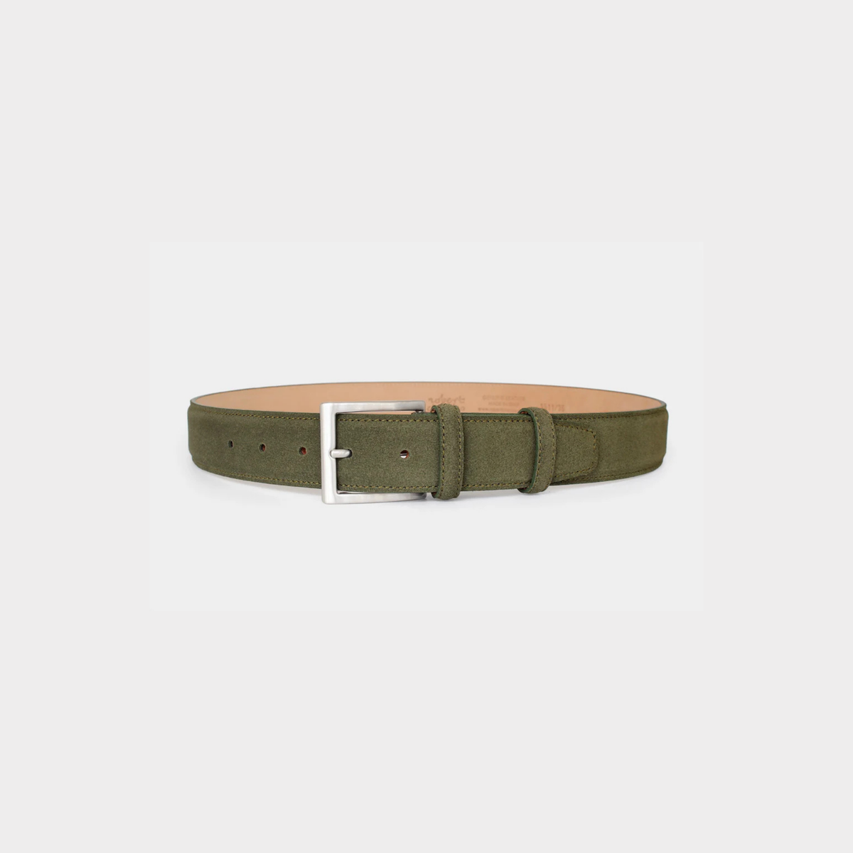 Robert Charles Leather Belt | 1511 Olive Suede