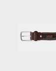 Robert Charles Woven Leather Belt | 1105 Brown