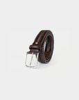 Robert Charles Woven Leather Belt | 1105 Brown