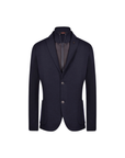 Gran Sasso Giacca Rain Wool Knit Blazer | Navy
