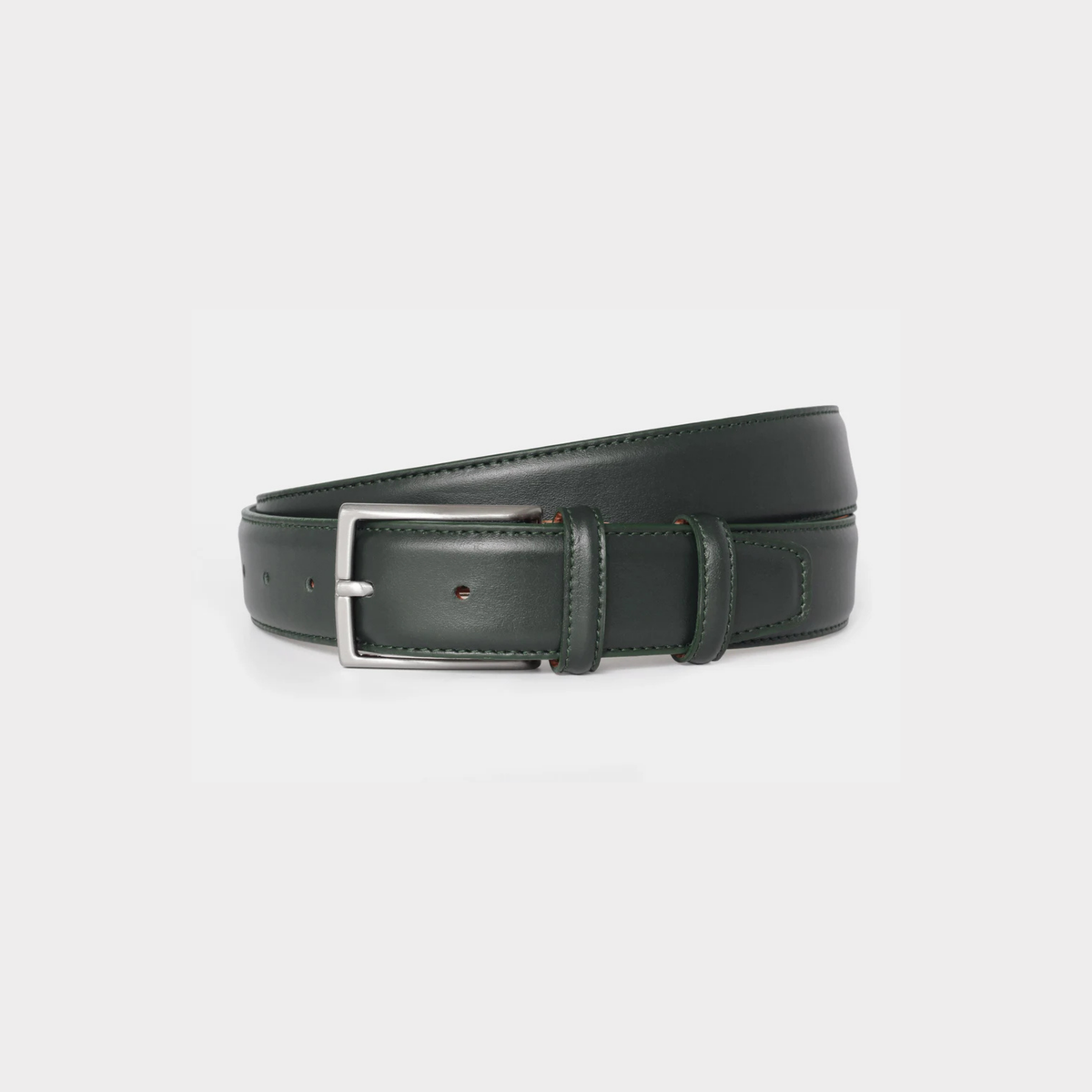 Robert Charles Leather Belt | Bottle Green