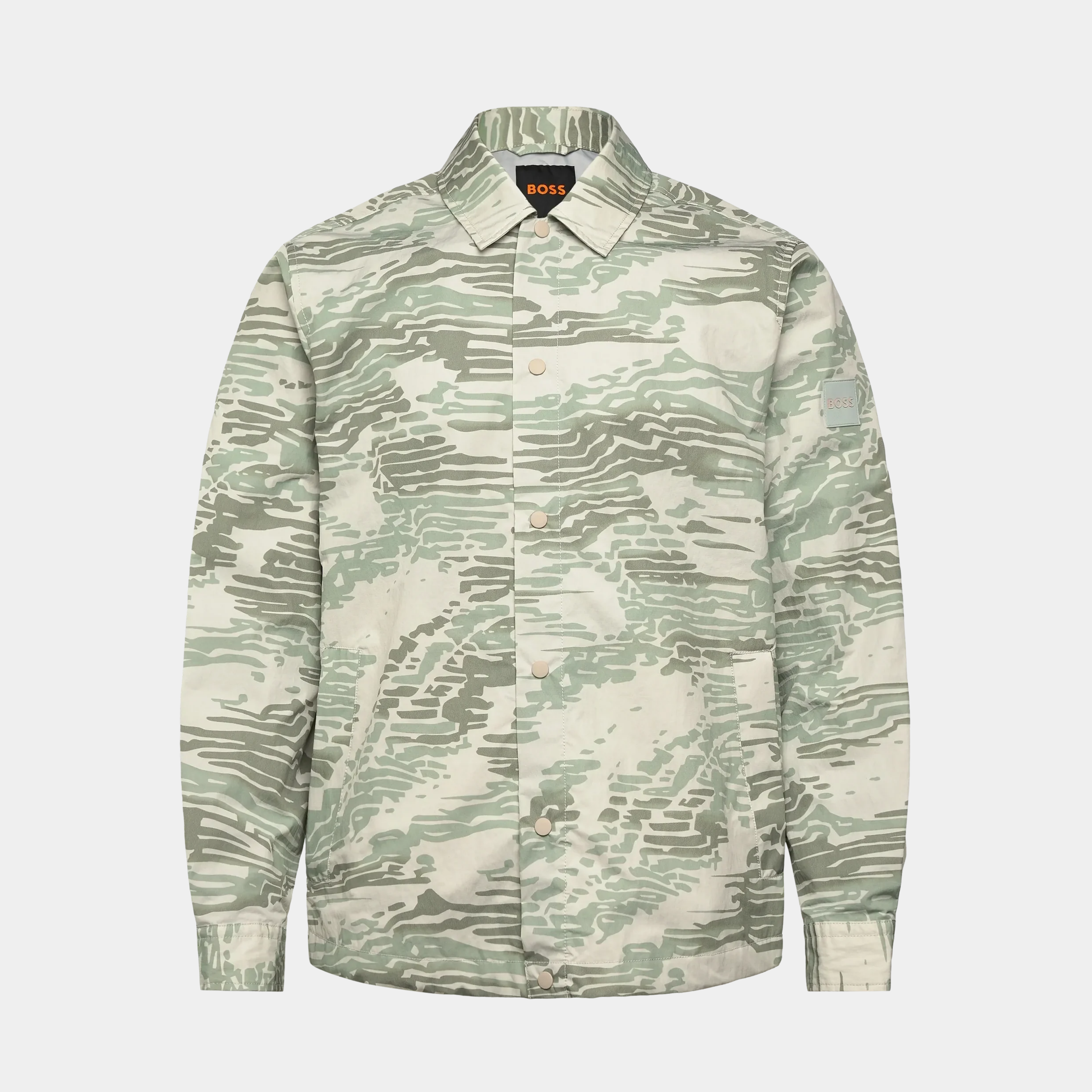 BOSS ORANGE Leldon Overshirt | Silver Camo