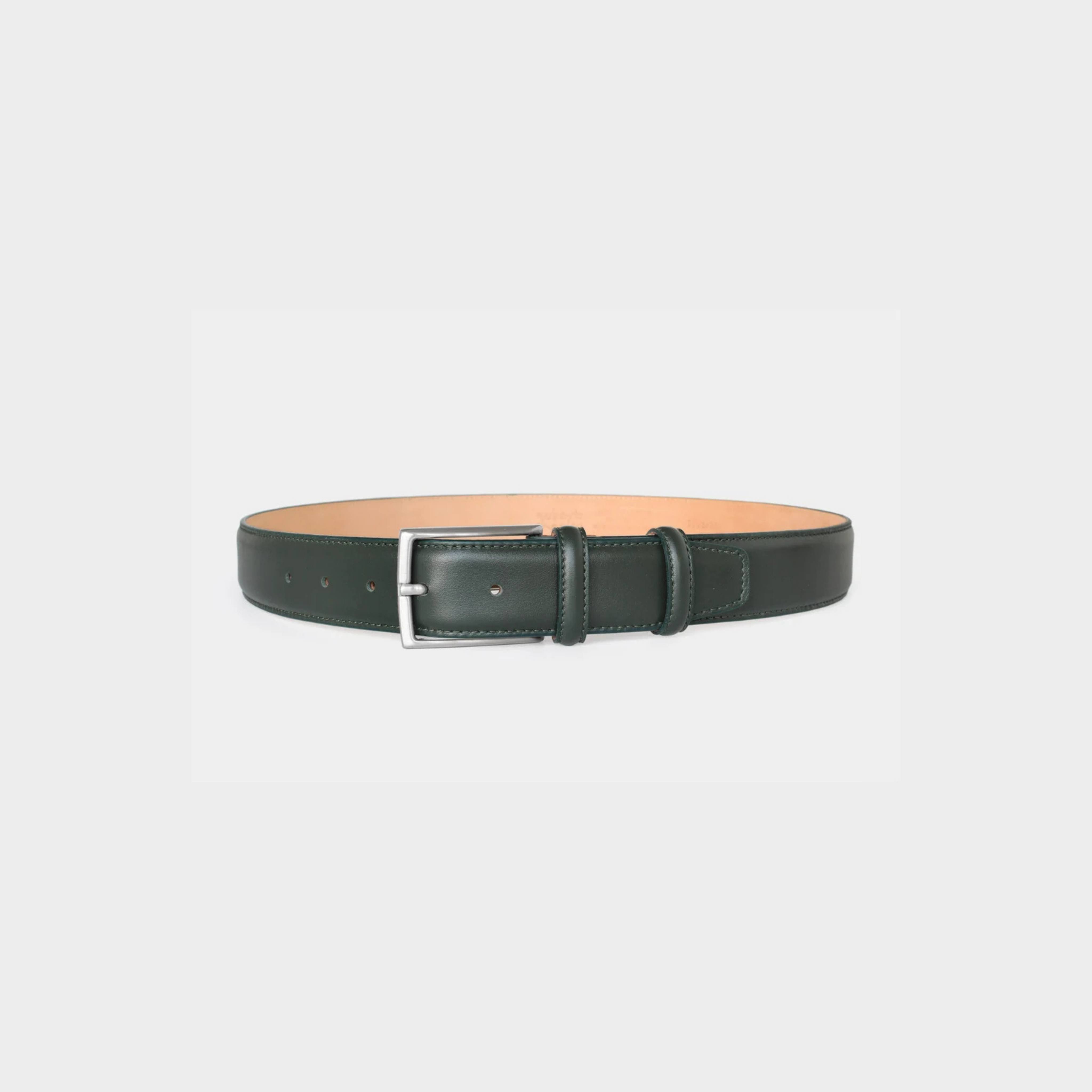 Robert Charles Leather Belt | Bottle Green