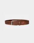 Robert Charles Woven Elastic Leather Belt | 1068 Tan