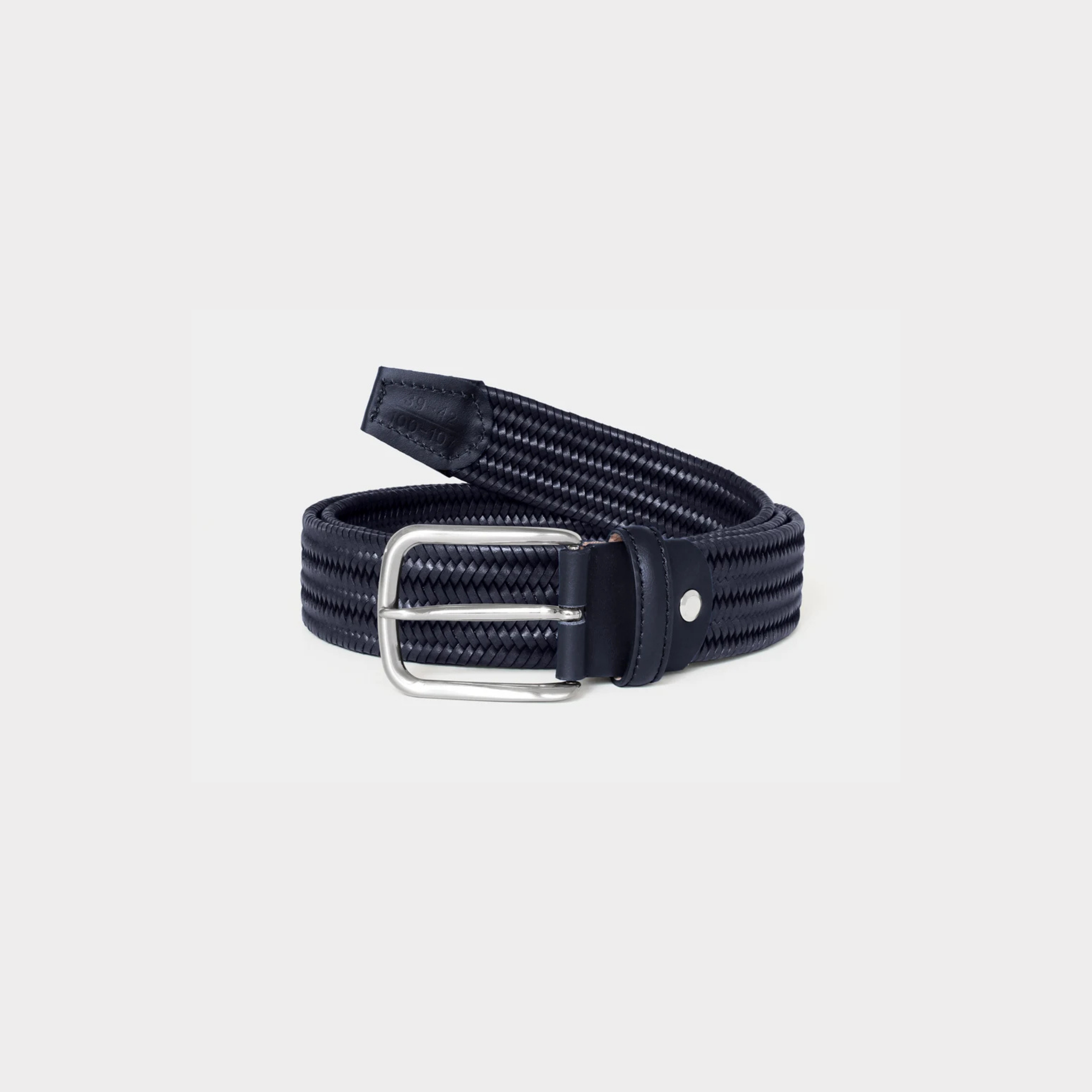 Robert Charles Woven Elastic Belt | 1003 Navy