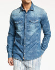 Gaudi Starburst Denim Shirt | Blue